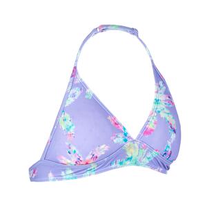 Bikini-Oberteil Mädchen Neckholder 100 Tami Palm violett EINHEITSFARBE