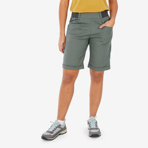 Bermudashorts Damen - NH500 khaki Grau|grün