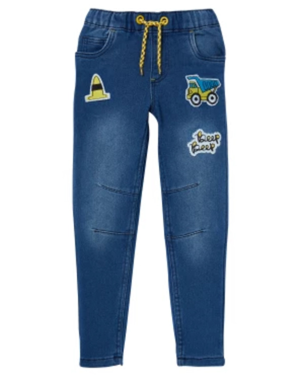 Bild 1 von Jeans mit Waschungseffekten, Loose-fit, Jeansblau