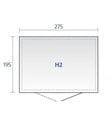 Bild 3 von Biohort Gerätehaus HighLine H2, quarzgrau-metallic, ca. B275/H222/T195 cm