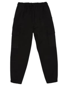 Schwarze Cargohose, Y.F.K., Seitentaschen, schwarz