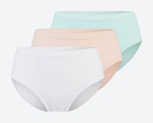 Damen-Slip, NKD-ELKE, 3er-Pack, Rose