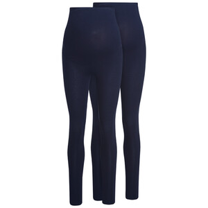 2 Damen Umstands-Leggings im Doppelpack DUNKELBLAU