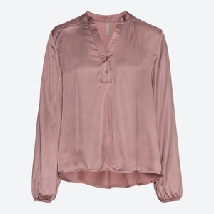 Damen-Satin-Bluse aus Viskose, Rose