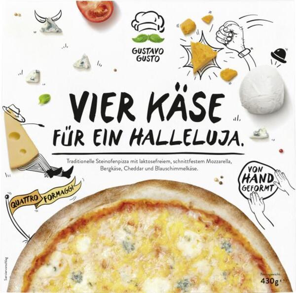 Bild 1 von Gustavo Gusto Pizza Vier Käse