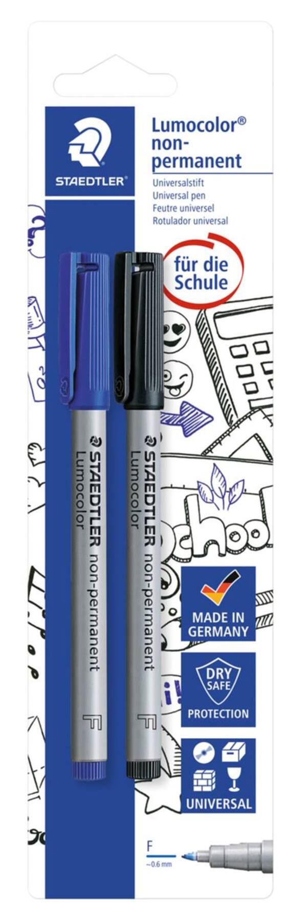 Bild 1 von STAEDTLER Folienstifte non-permanent »Lumocolor«, 2-St.-Packg.