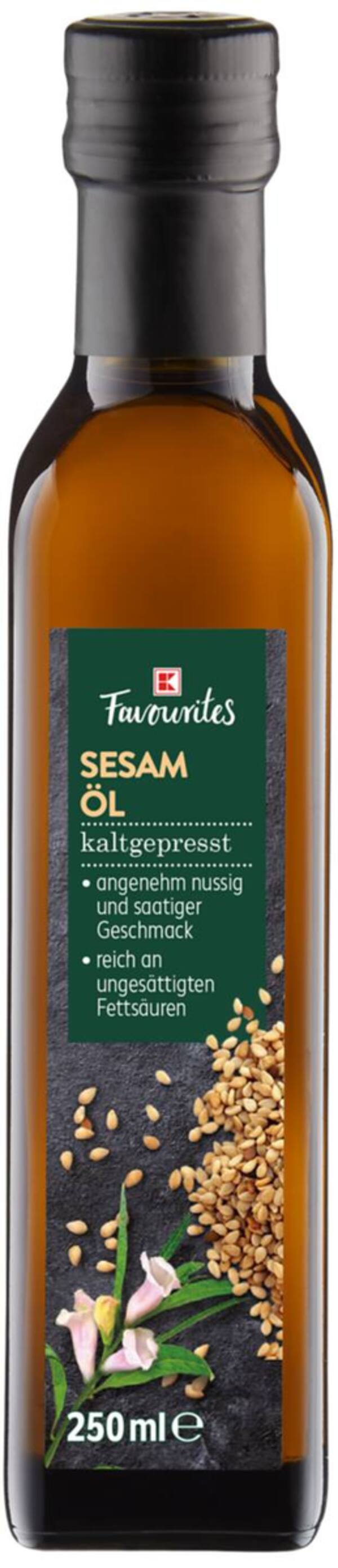 Bild 1 von K-FAVOURITES Sesam- oder Mandel-Öl, 250-ml-Fl.