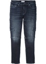 Bild 1 von Slim Fit Cargo-Stretch-Jeans, Straight, 54, Blau