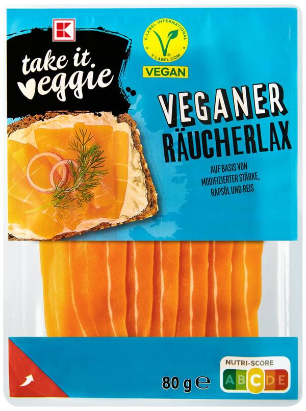 Bild 1 von K-TAKE IT VEGGIE Veganer Räucherlax, 80-g-Packg.