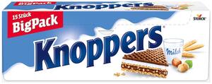 KNOPPERS Milch-Haselnuss-Schnitte, 15 St. = 375-g-Packg.