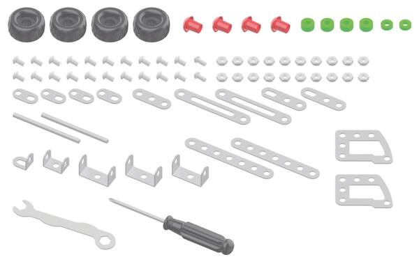 Bild 2 von KIDLAND® Metallfahrzeug »Gabelstapler«, 80-teilig