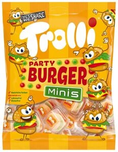 TROLLI Party-Burger Minis, 170-g-Beutel