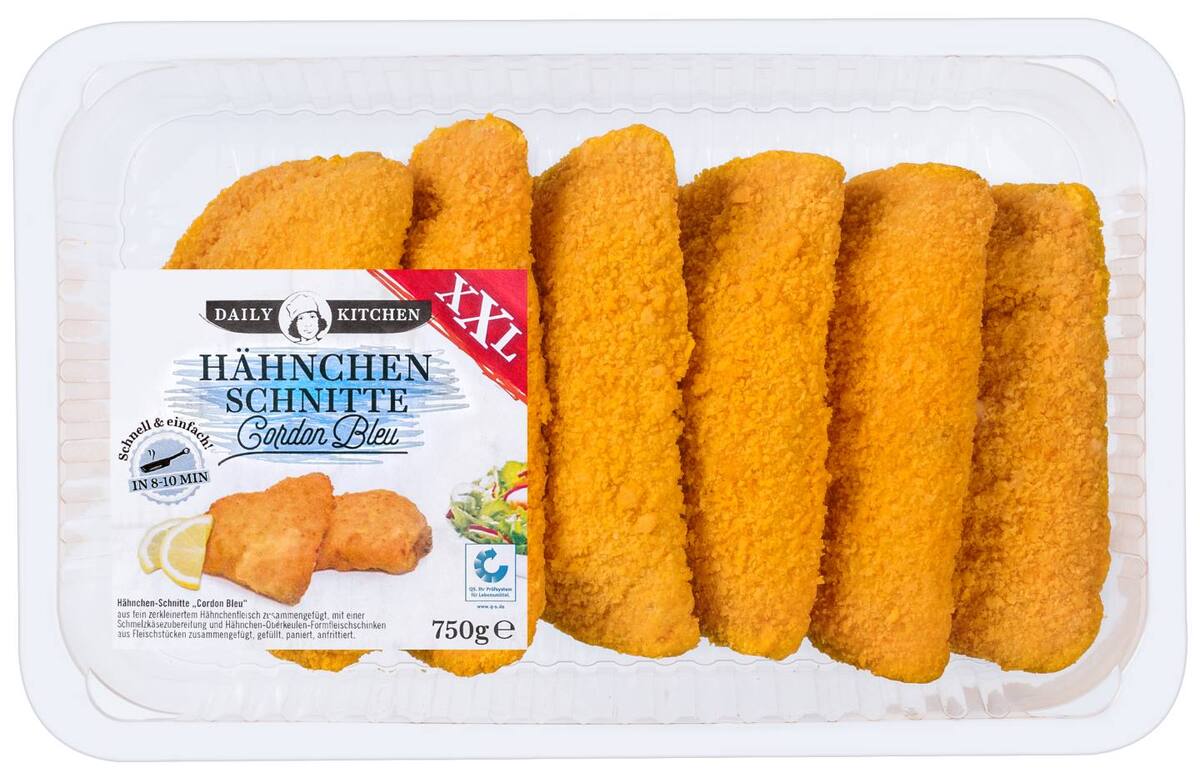 Bild 1 von DAILY KITCHEN Hähnchen-Cordon-Bleu oder -Chili-Cheese, 750-g-Großpackg.