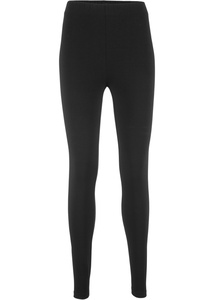 Baumwoll-Leggings mit elastischem Komfortbund, 36/38, Schwarz