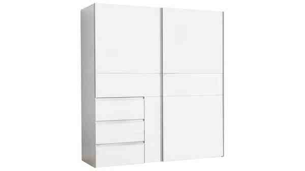 Bild 1 von Schwebetürenschrank weiß 170 cm 2-türig - WINN