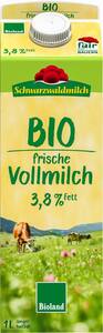 SCHWARZWALDMILCH Bioland frische Vollmilch, 3,8 % Fett, 1-l-Packg.