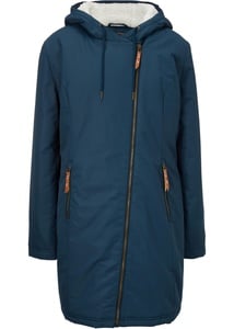 Jacke mit Teddyfell, gefüttert, 42, Blau