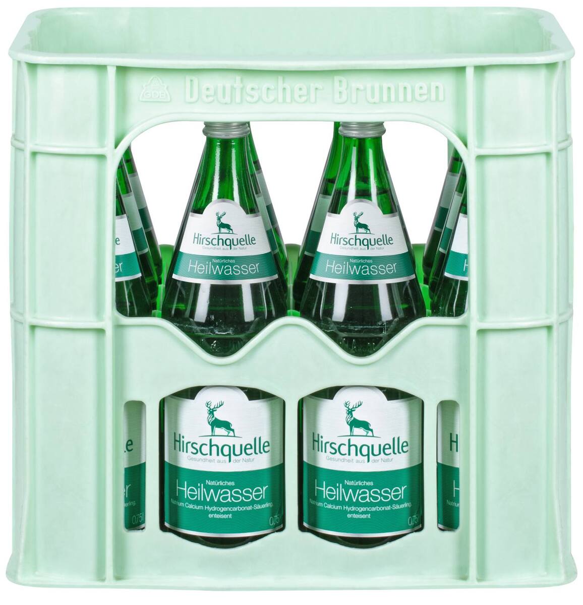 Bild 1 von HIRSCHQUELLE Heilwasser, Ka. 12 x 0,75-l-Fl.