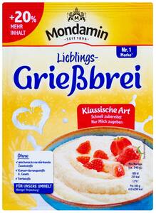 MONDAMIN Grießbrei, 107-g-Beutel