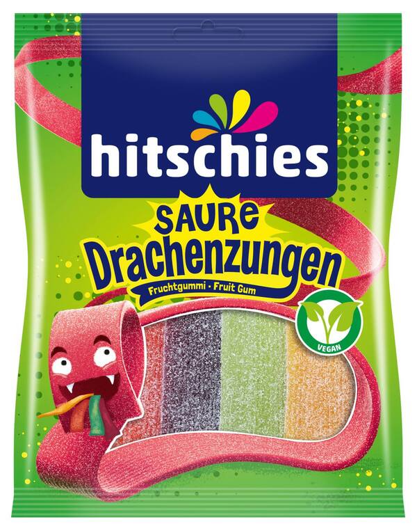 Bild 1 von HITSCHIES Saure Drachenzungen, 125-g-Packg.