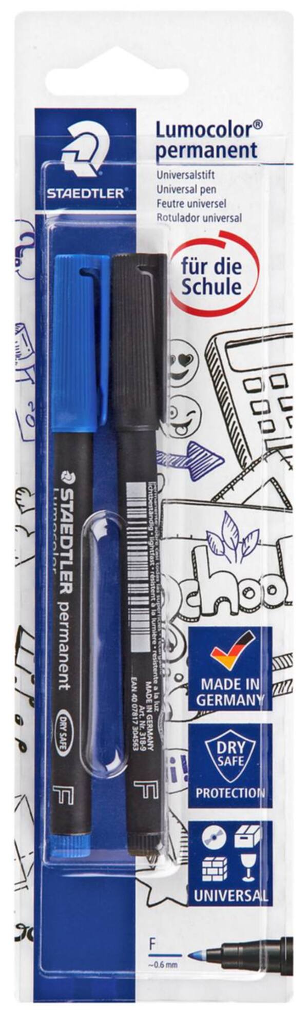 Bild 1 von STAEDTLER Folienstifte permanent »Lumocolor«, 2-St.-Packg.