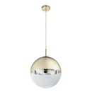 Bild 1 von GLOBO Retrofit Pendelleuchte Varus Goldfarbig 30x30cm H120cm