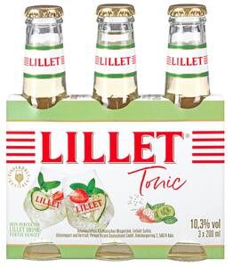 LILLET Tonic oder Berry, 3 x 0,2-l-Fl.