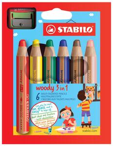 STABILO Multitalent-Stifte »Woody«, 6-teilig