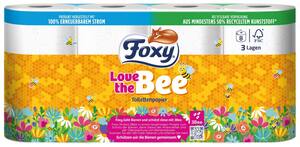 FOXY Toilettenpapier »Love the Bee», 8-Rollen-Packg.