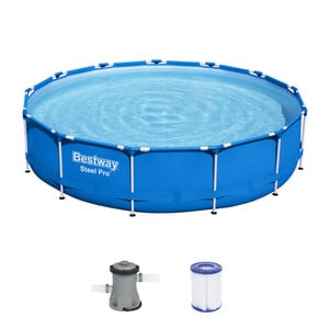 Steel Pro Frame Pool Set rund mit Filterpumpe