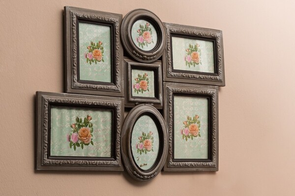 Bild 3 von My Flair MDF Family Bilderrahmen "Edda", grau/braun antik