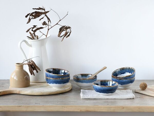 Bild 2 von Cascade Dipschalen, 6-teiliges Geschirrset, Dip-Schalen Set aus Steinzeug