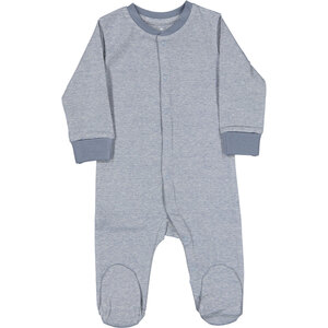 Baby Pyjama Lange Ärmel Strampler mit Füßchen, Petrol, 56