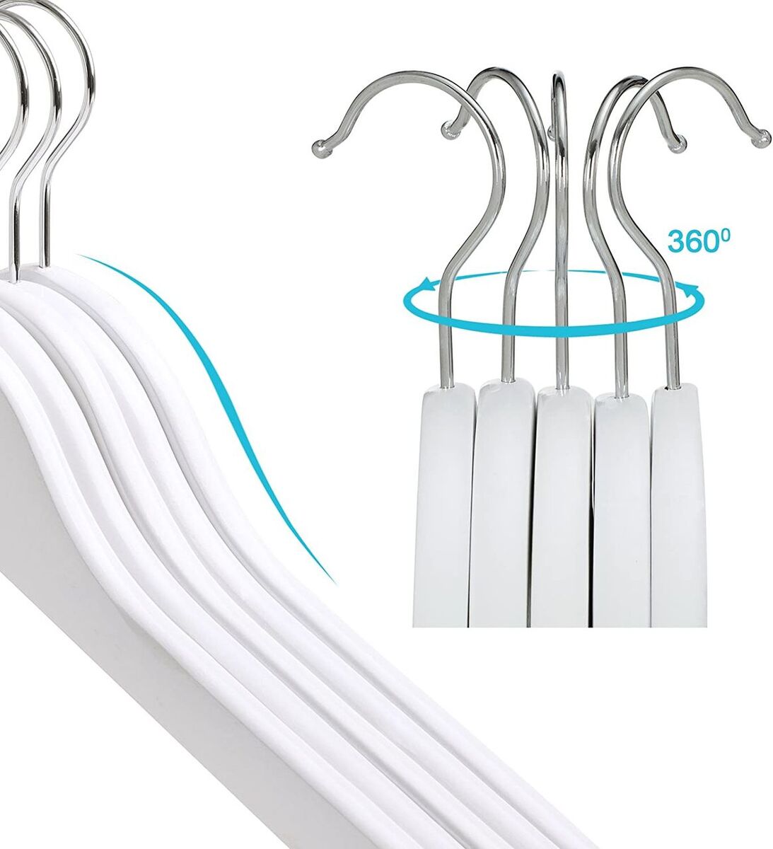 Bild 3 von Kinderkleiderbügel aus Massivholz, 20 Stück