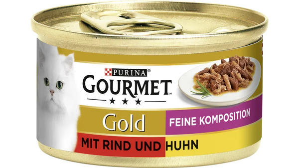 Bild 1 von Purina GOURMET Katzennassfutter Gold Feine Komposition mit Rind & Huhn