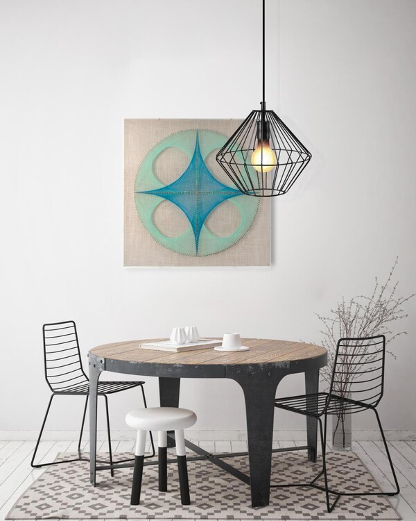 Bild 2 von Faden-Wandbild Clover 45cm x 45cm