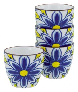 Aladin, 4-teiliges Geschirrset, Espresso Set aus Steinzeug