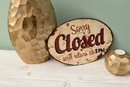 Bild 4 von Metallschild "Sorry closed"