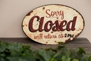 Bild 3 von Metallschild "Sorry closed"