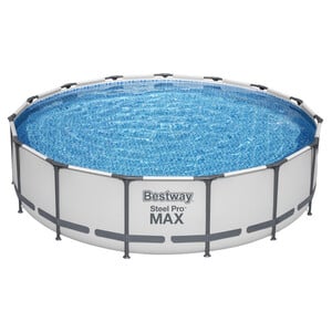 Steel Pro MAX Frame Pool Ø457x107 cm rund Komplett-Set 5-teilig