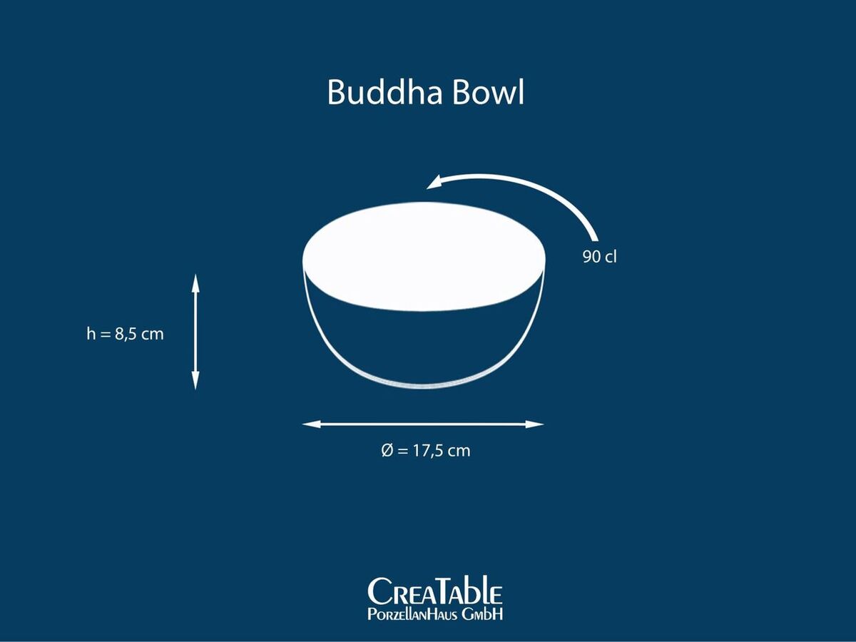 Bild 4 von Cascade Buddha Bowls, 4-teiliges Geschirrset, Buddha Bowl Set aus Steinzeug