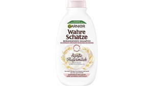 Garnier Wahre Schätze Shampoo sanfte Hafermilch - Silikonfreies Shampoo für empfindliches Haar und sensible Kopfhaut