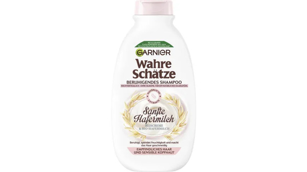 Bild 1 von Garnier Wahre Schätze Shampoo sanfte Hafermilch - Silikonfreies Shampoo für empfindliches Haar und sensible Kopfhaut