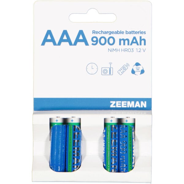 Bild 1 von Wiederaufladbare AAA-Batterien Zeeman, Blau, AAA