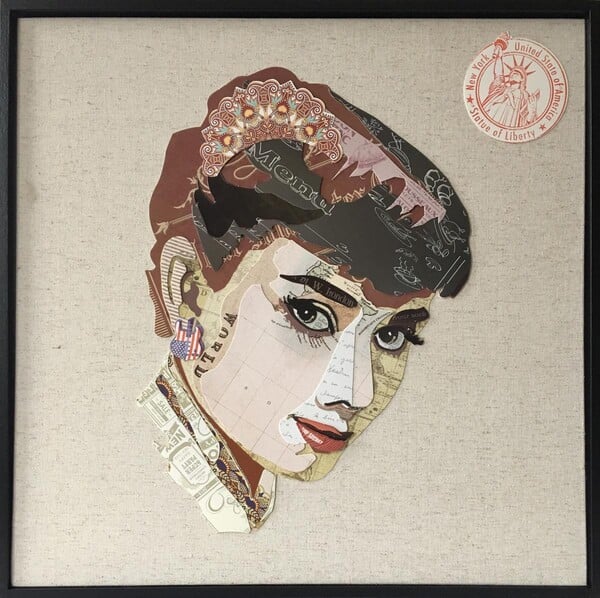 Bild 1 von Papier Wandbild Audrey 52x52 FRE700