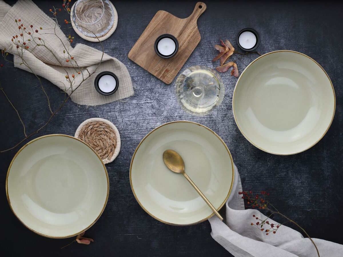 Bild 3 von Nature Collection, 4-teiliges Geschirrset, Poke Bowl Set aus Steinzeug