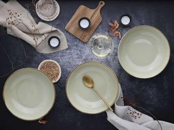 Bild 3 von Nature Collection, 4-teiliges Geschirrset, Poke Bowl Set aus Steinzeug