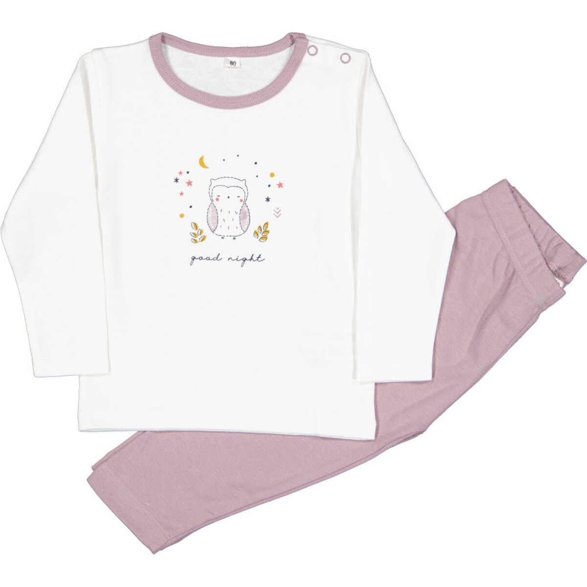 Bild 1 von Baby Pyjama Lange Ärmel Strampler, Lila, 86