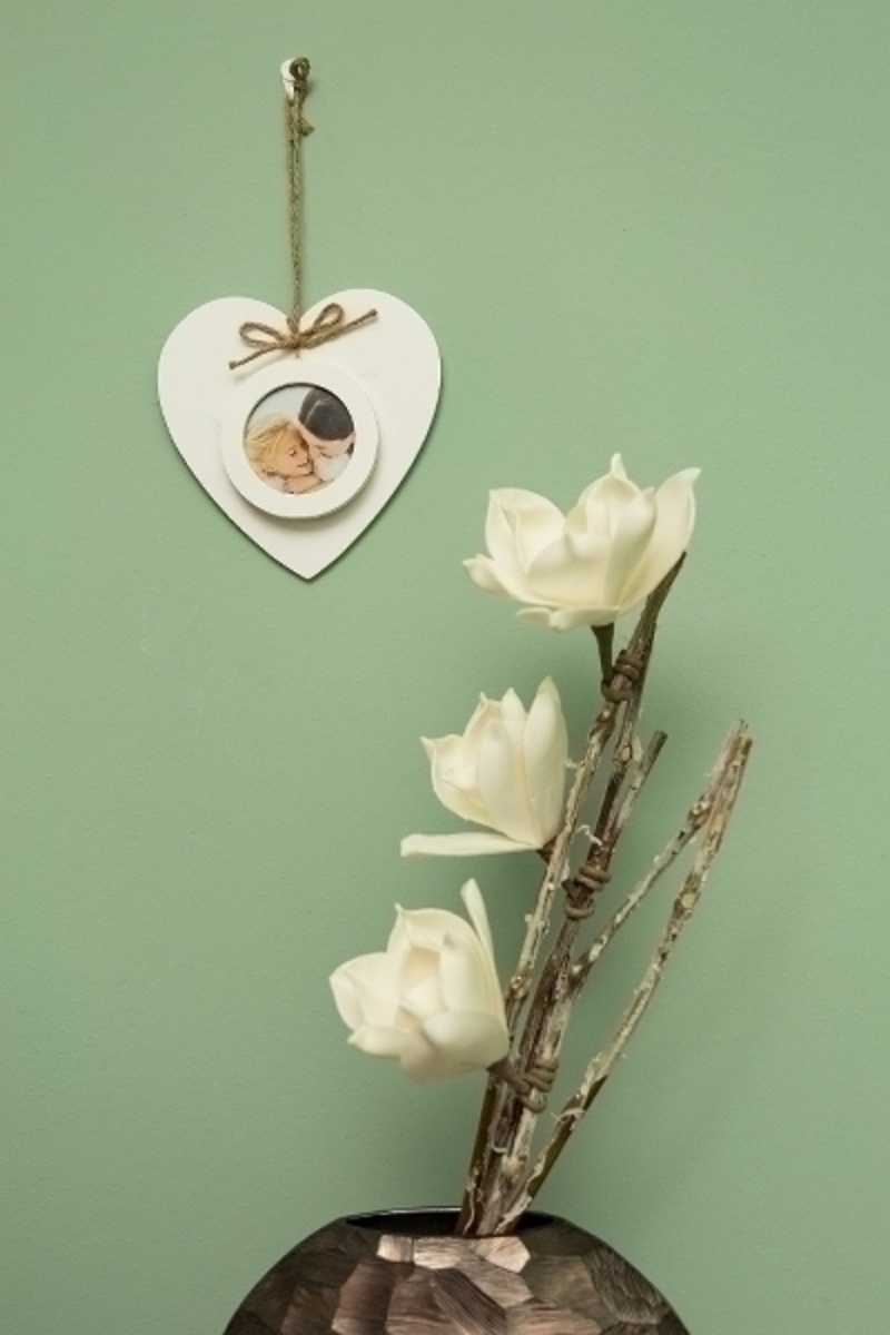 Bild 2 von Herzbilderrahmen "Helga", weiß