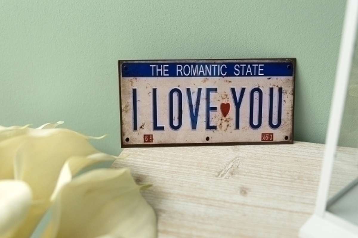 Bild 3 von Metallschild "Romantic State"